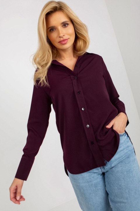 Koszula Damska Model LK-KS-508148.12P Dark Violet - Lakerta Koszula Damska Model LK-KS-508148.12P Dark Violet - Lakerta