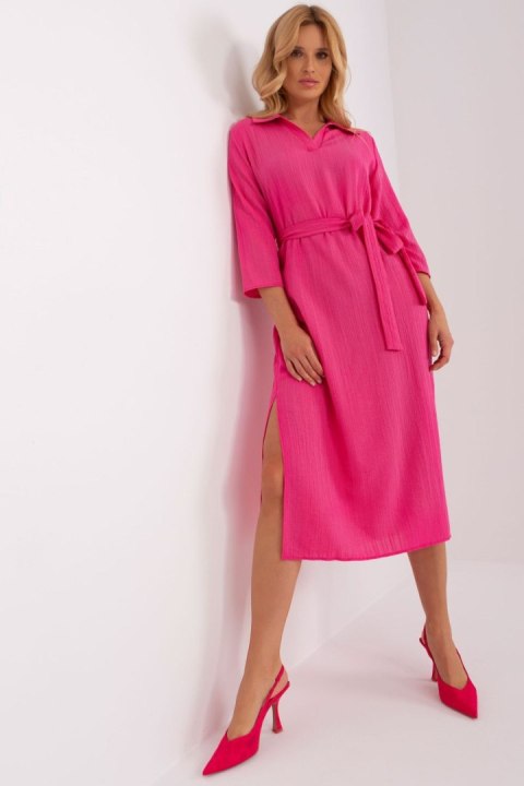 Sukienka Model LK-SK-509342.33P Dark Pink - Lakerta Sukienka Model LK-SK-509342.33P Dark Pink - Lakerta