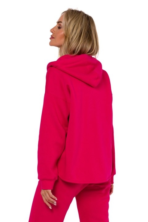 Bluza Damska Model MOE761 Malina - Moe Bluza Damska Model MOE761 Malina - Moe
