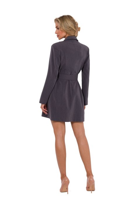 Sukienka Model MOE749 Dark Grey - Moe Sukienka Model MOE749 Dark Grey - Moe