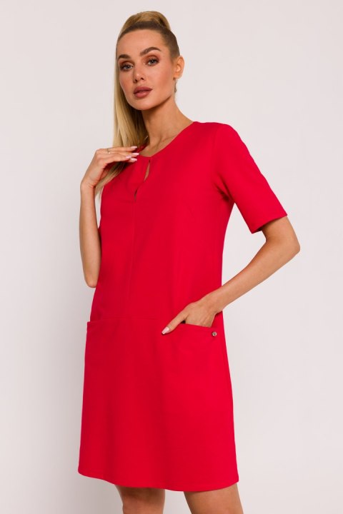 Sukienka Model MOE788 Red - Moe Sukienka Model MOE788 Red - Moe
