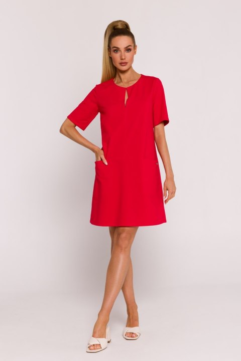 Sukienka Model MOE788 Red - Moe Sukienka Model MOE788 Red - Moe