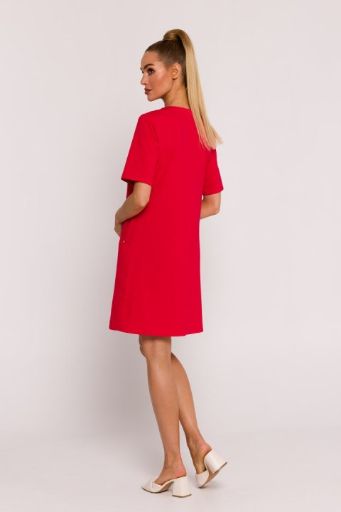 Sukienka Model MOE788 Red - Moe Sukienka Model MOE788 Red - Moe