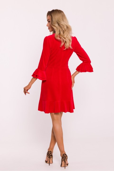 Sukienka Model MOE825 Red - Moe Sukienka Model MOE825 Red - Moe