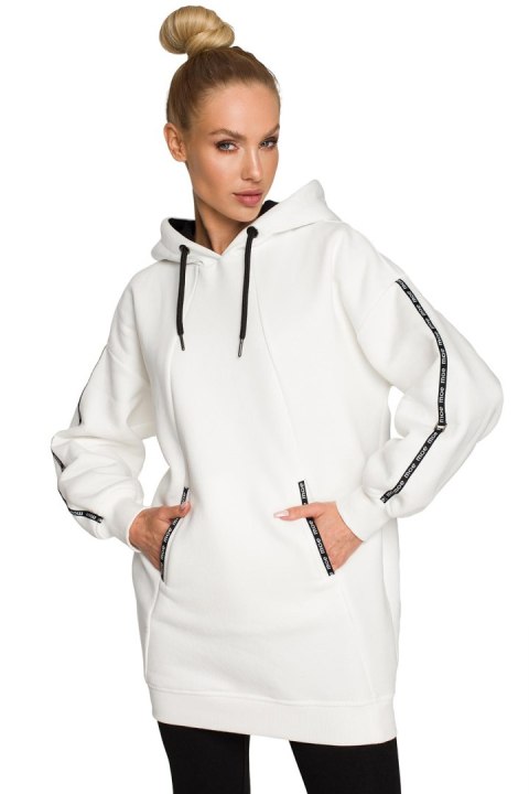 Bluza Damska Model MOE696 Ecru - Moe Bluza Damska Model MOE696 Ecru - Moe