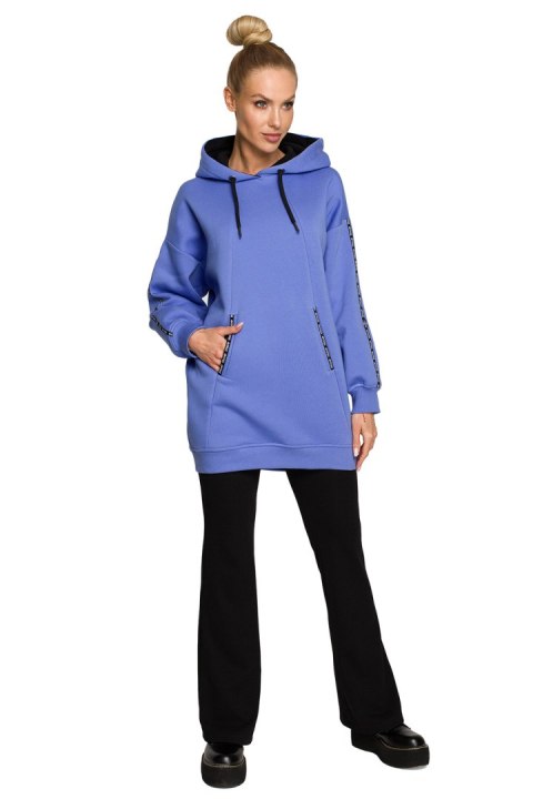Bluza Damska Model MOE696 Light Violet - Moe Bluza Damska Model MOE696 Light Violet - Moe