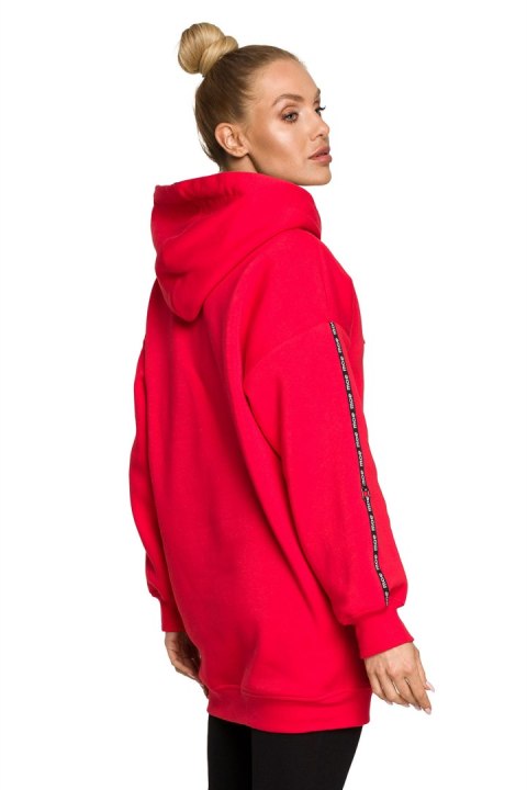 Bluza Damska Model MOE696 Red - Moe Bluza Damska Model MOE696 Red - Moe
