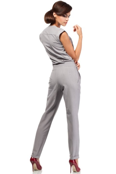 Kombinezon Damski Model MOE196 Grey - Moe Kombinezon Damski Model MOE196 Grey - Moe