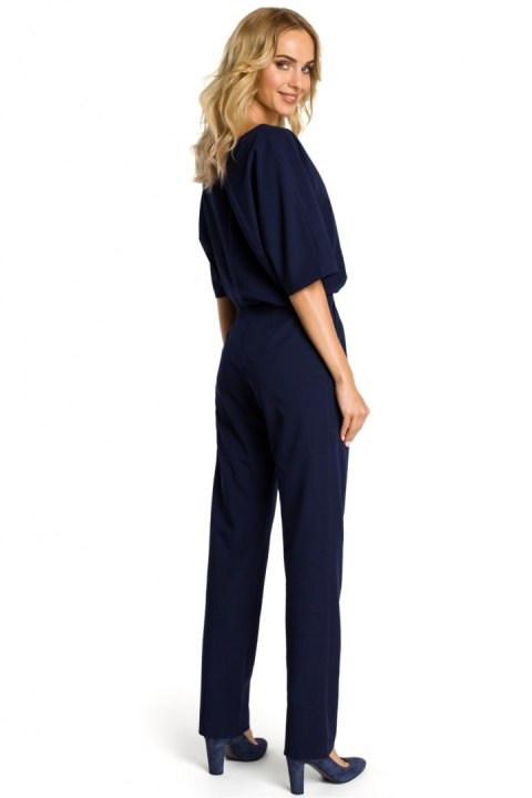 Kombinezon Damski Model MOE334 Navy - Moe Kombinezon Damski Model MOE334 Navy - Moe