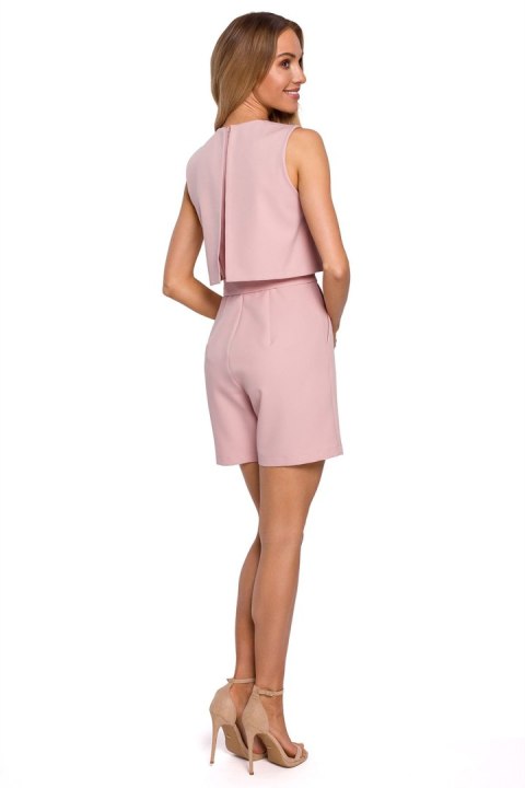 Kombinezon Damski Model MOE574 Powder Pink - Moe Kombinezon Damski Model MOE574 Powder Pink - Moe
