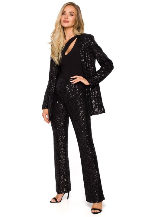 Marynarka Model MOE724 Black - Moe Marynarka Model MOE724 Black - Moe