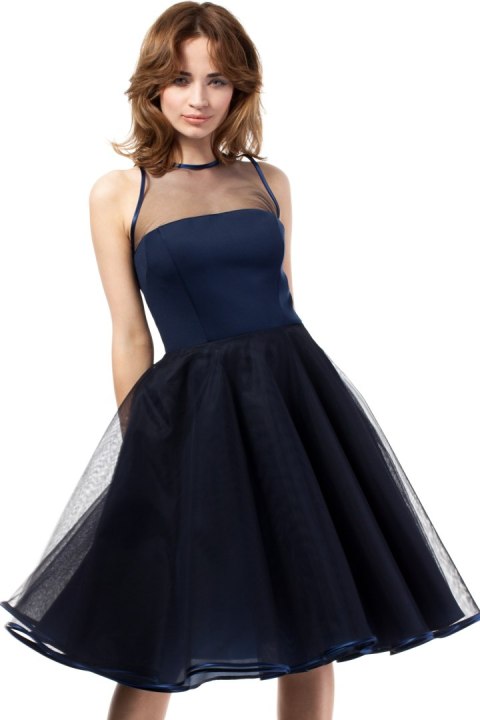 Sukienka Model MOE148 Navy - Moe Sukienka Model MOE148 Navy - Moe