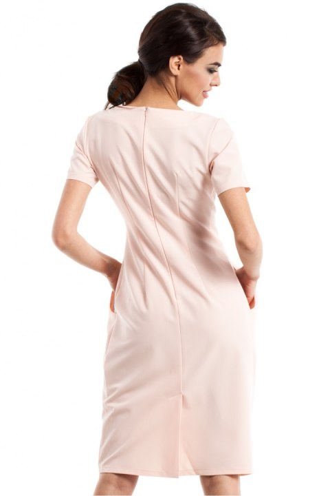 Sukienka Model MOE234 Powder Pink - Moe Sukienka Model MOE234 Powder Pink - Moe