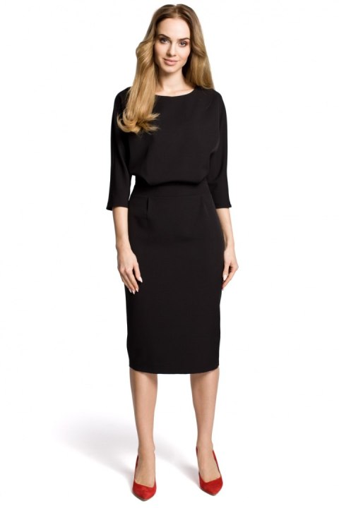 Sukienka Model MOE360 Black - Moe Sukienka Model MOE360 Black - Moe