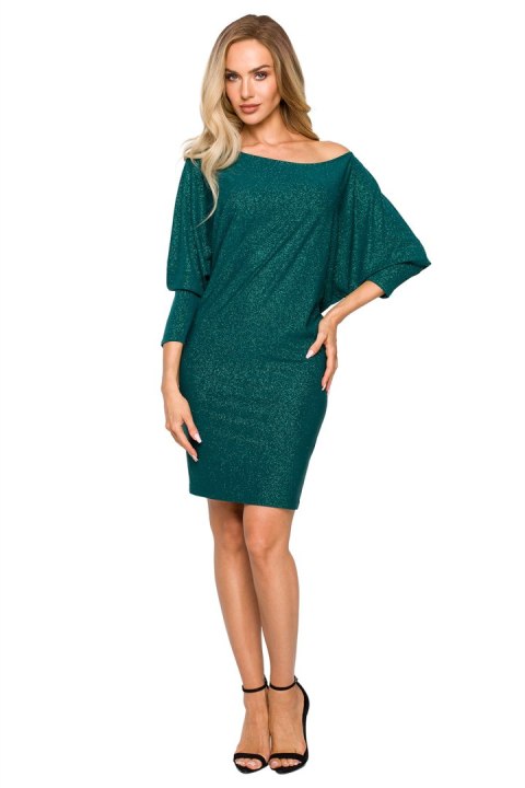 Sukienka Model MOE723 Szmaragd - Moe Sukienka Model MOE723 Szmaragd - Moe