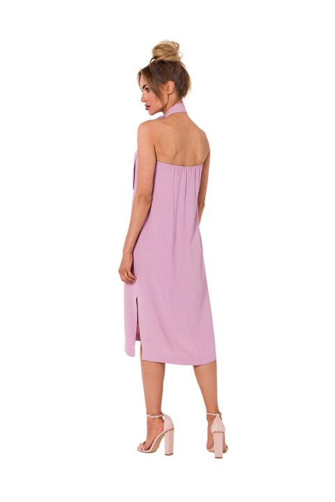 Sukienka Model MOE736 Dirty Pink - Moe Sukienka Model MOE736 Dirty Pink - Moe