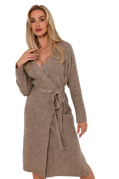 Sukienka Model MOE772 Light Brown - Moe Sukienka Model MOE772 Light Brown - Moe