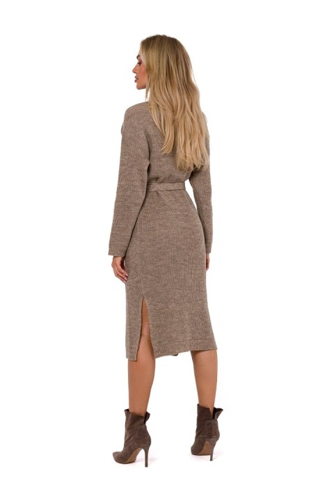 Sukienka Model MOE772 Light Brown - Moe Sukienka Model MOE772 Light Brown - Moe