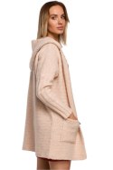 Sweter Kardigan Model MOE556 Beige - Moe Hurtownia odzieży on-line, moda damska, bielizna i obuwie dla kobiet - Matterhorn.pl