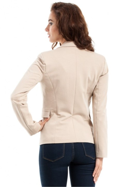 Żakiet Model MOE243 Beige - Moe Żakiet Model MOE243 Beige - Moe