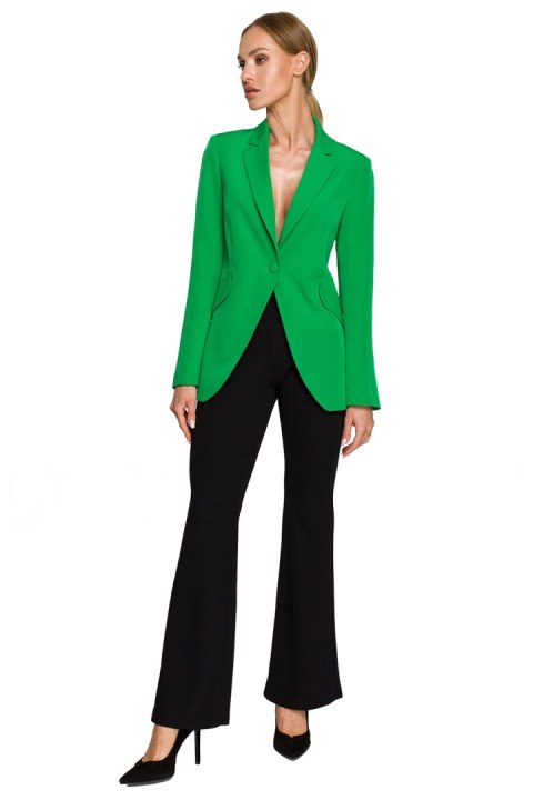 Żakiet Model MOE701 Green - Moe Żakiet Model MOE701 Green - Moe