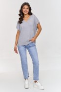 Kamizelka Model S157 Grey Melange - Makadamia