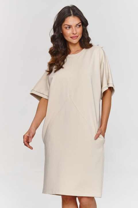 Sukienka Model M864 Light Beige - Makadamia Sukienka Model M864 Light Beige - Makadamia