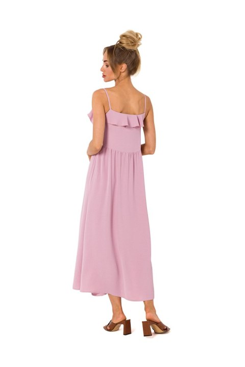 Sukienka Model MOE743 Dirty Pink - Moe Sukienka Model MOE743 Dirty Pink - Moe