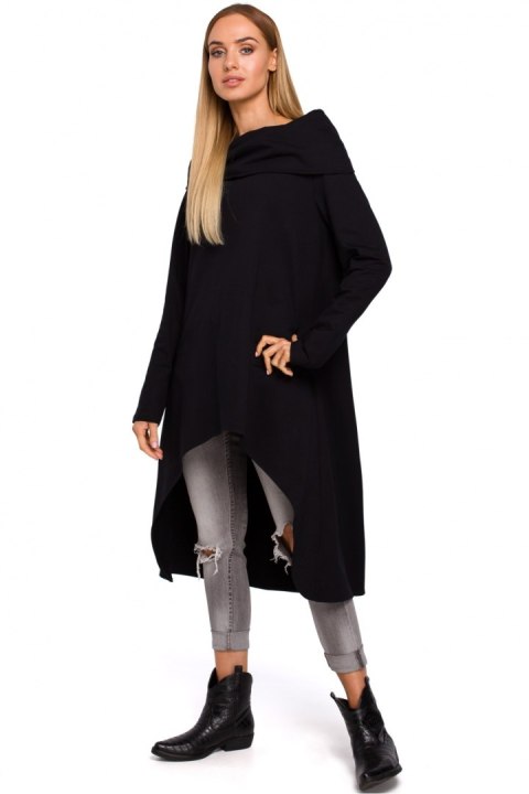 Tunika Model MOE477 Black - Moe Tunika Model MOE477 Black - Moe