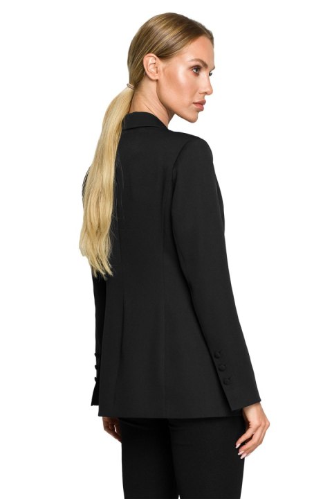 Żakiet Model MOE701 Black - Moe Żakiet Model MOE701 Black - Moe