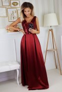 Sukienka Model 2204-10 Bordo - Bicotone