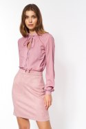 Spódnica Nubukowa różowa spódnica SP64 Pink - Nife